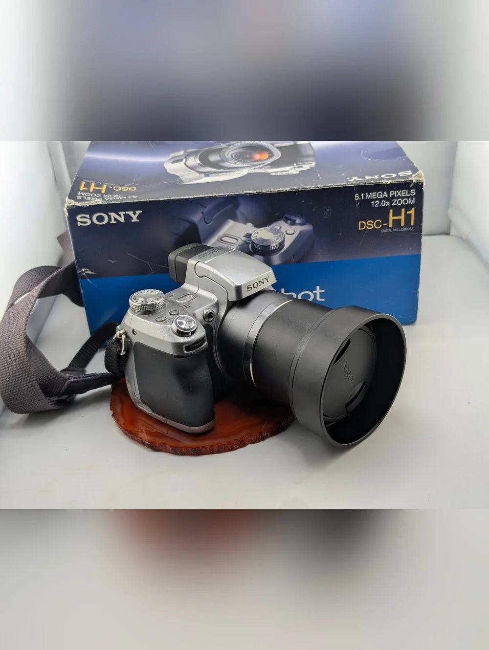 Sony Cyber-Shot DSC-H1 5.1MP Digital Camera CIB Boxed Bundle COMPLETE WORKSGREAT